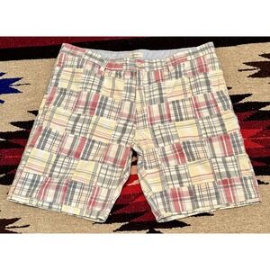Country Road Madres Shorts Men's 38x9 MultiColor Plaid DadCore Preppy